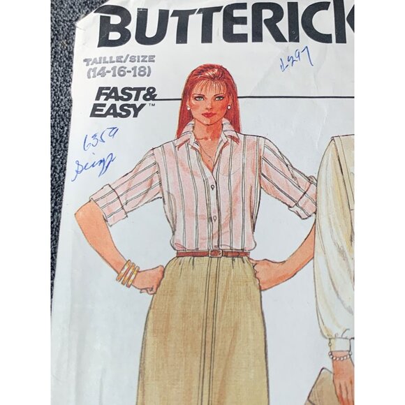 Butterick Misses Sewing Pattern sz 14-18 6306 - uncut - Picture 9 of 10